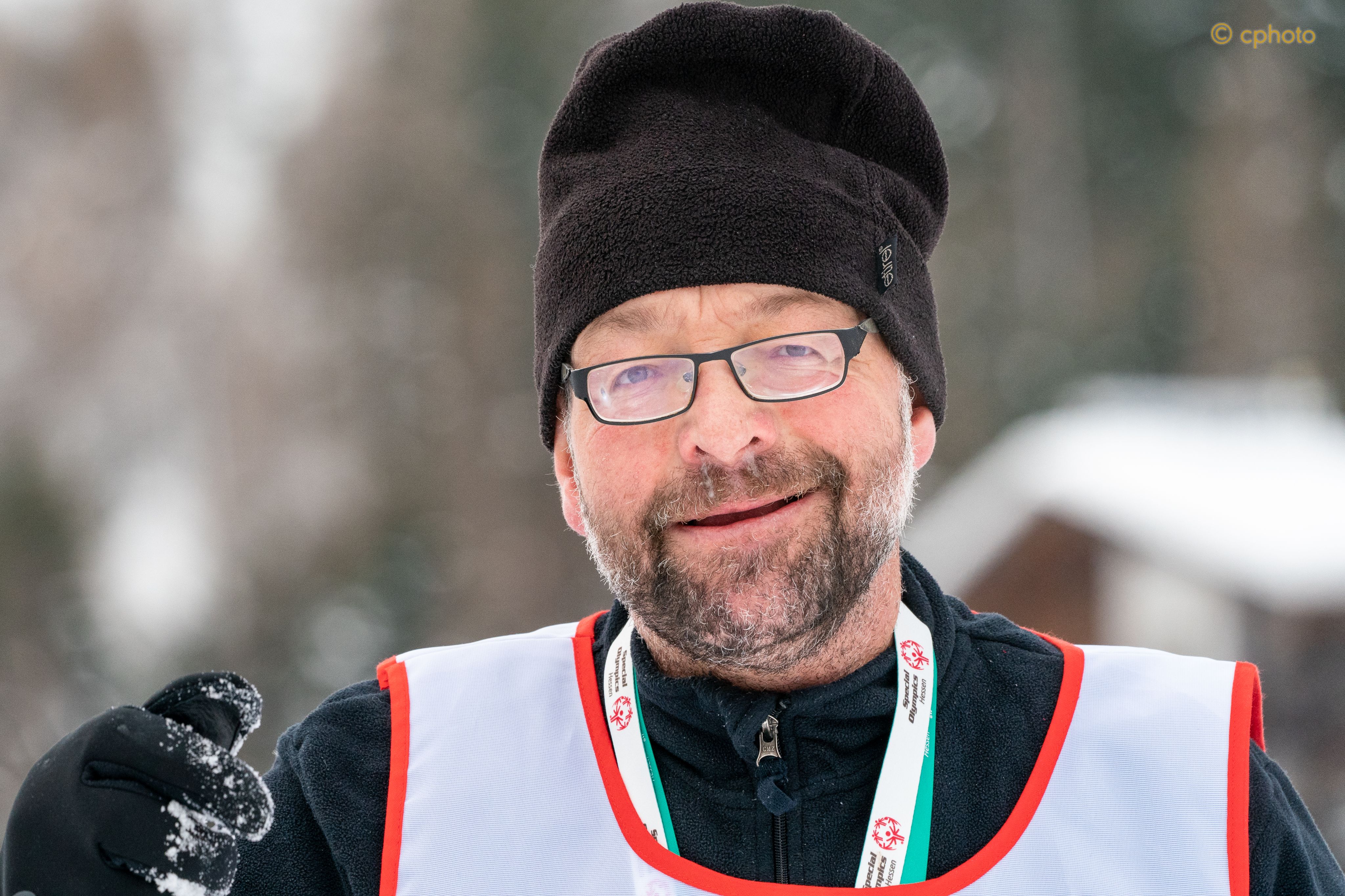 Mit einem Lächeln dabei